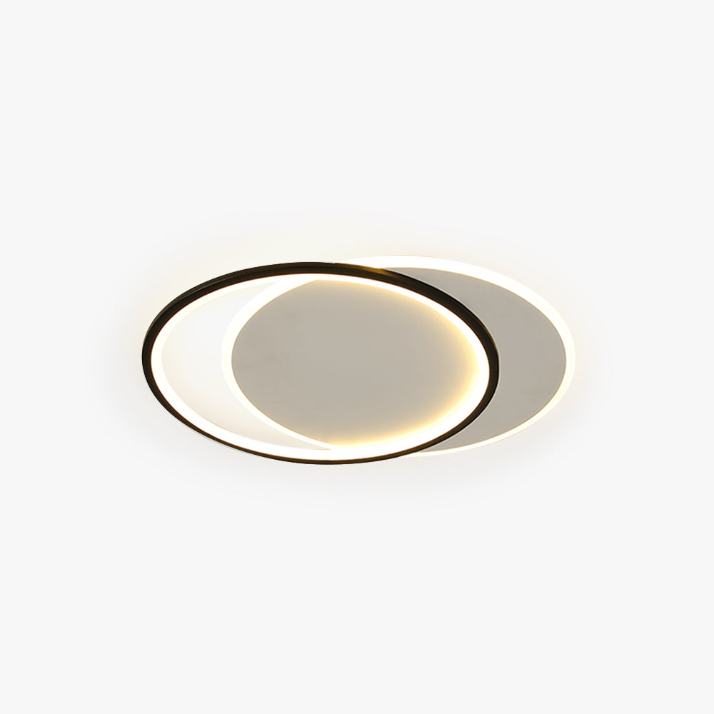 Square Or Round Black And White Premium Flush Mount Ceiling Light